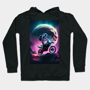 Cyber Future Dirt Bike With Neon Colors Hoodie